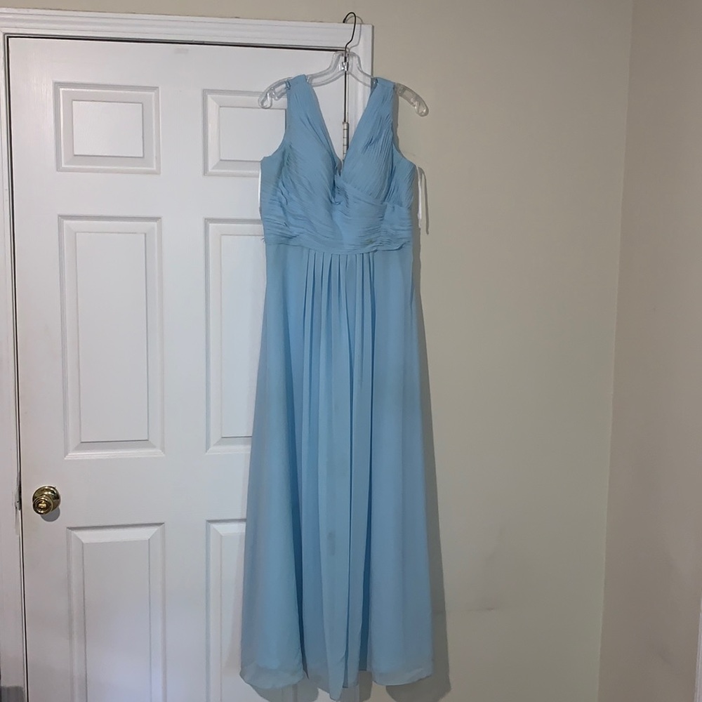 Blue bridesmaids dress